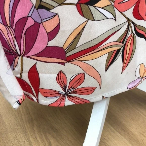 Tolani Satin Midi Sundress Womens Medium Tropical Floral Summer Going Out - Picture 6 of 14